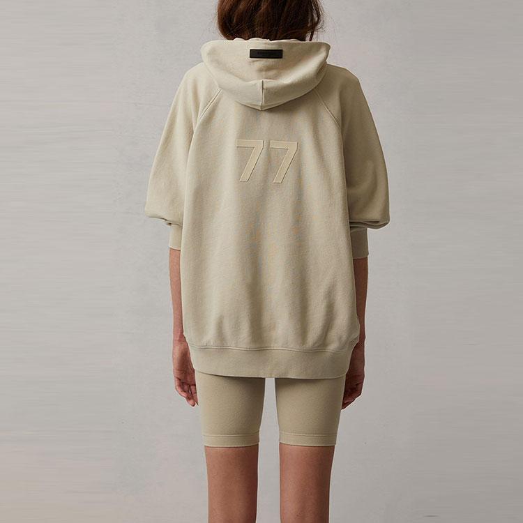 Fear of God Essentials Худи с 3/4 рукава Женское Худи Пшеничный FOG-SS22-208