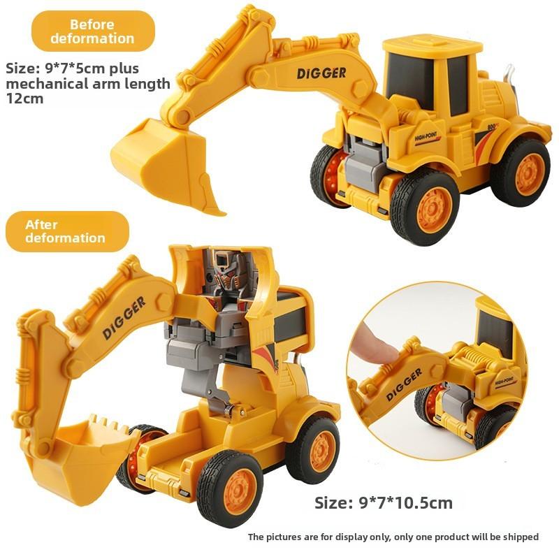 Childrens Inertia Collision Deformation Construction Vehicle Toy For Boys Educational Play