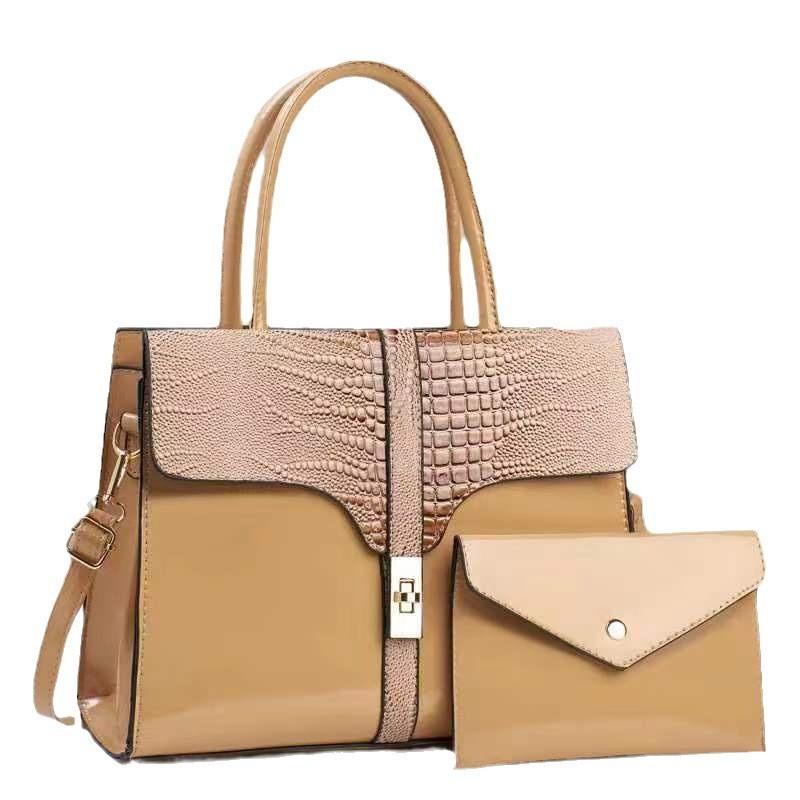 Шикарная универсальная сумка-ведро из искусственной кожи для женщин со стильными пайетками в оттенках хаки, черного и розового