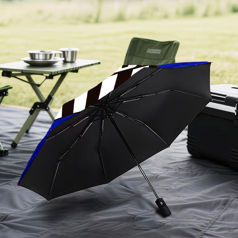 1PC Fc Crest Design Printed Umbrella Folding umbrella, automatic umbrella 8-Frame for Travel, camping Fan gifts Christmas Gifts