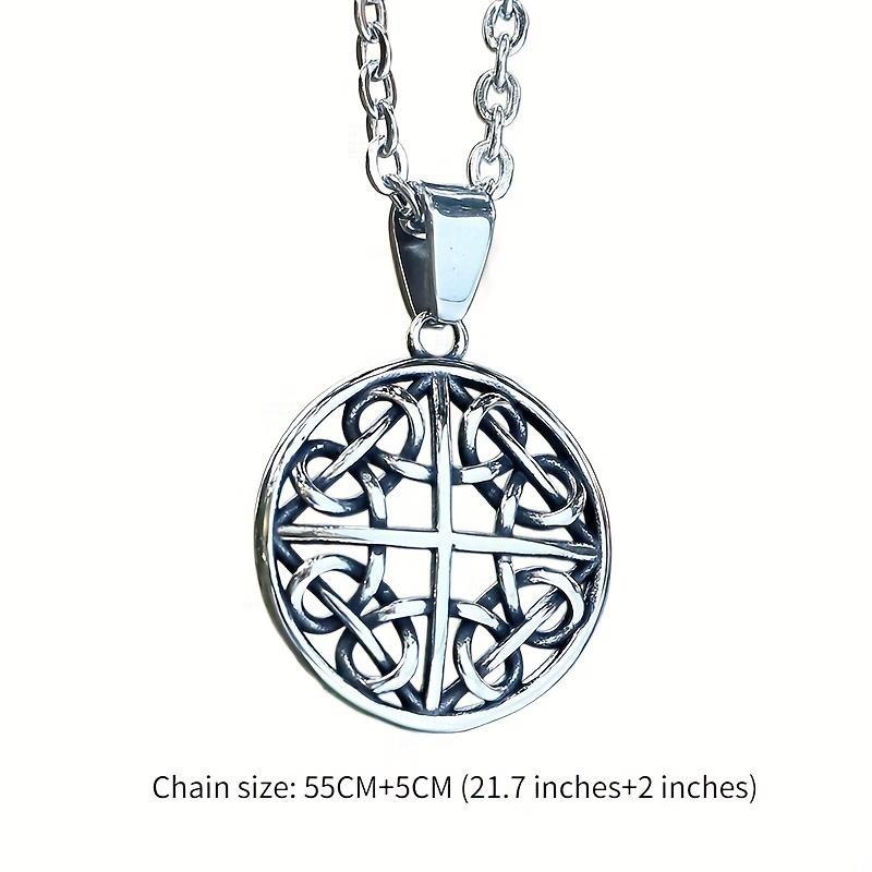 Новый винтажный кулон викингов с кельтским узлом, ожерелье, мужская цепочка, скандинавский амулет Одина, ювелирные изделия, подарок для пары