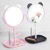270° Rotating Makeup Mirror Cartoon Cute Desktop Large Circular Storage Necklace Multi-Function Folding Desktop Beauty Mirror