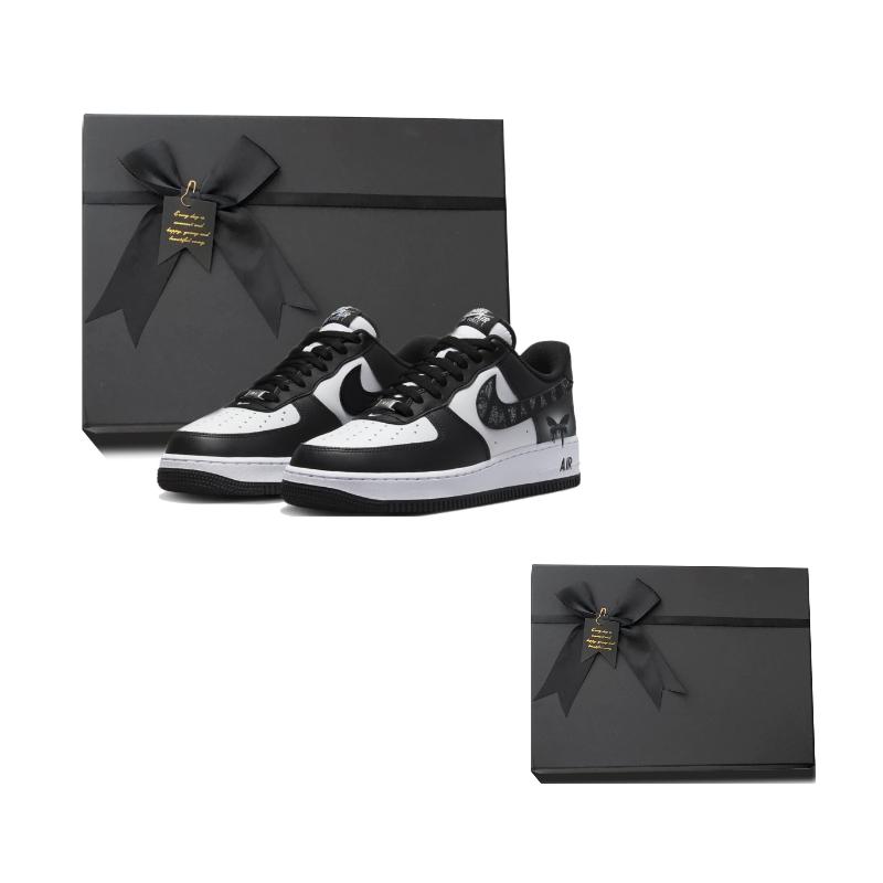 Nike Air Force 1 Moonlight Butterfly Shadow Slip Resistant Abrasion Resistant Low top Skateboard Shoes Unisex DV0788-001(Team384-BOX)