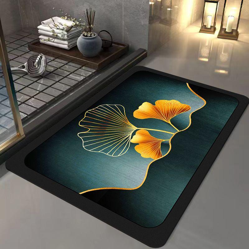 Впитывающие подушечки из диатомовой слизи, коврик для домашнего туалета, дверной проем в ванную комнату, нескользящий ковер, коврики для ванной комнаты