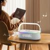 Многофункциональная беспроводная Bluetooth-колонка с зарядкой, настольные часы, будильник, сабвуфер, ночник и подставка