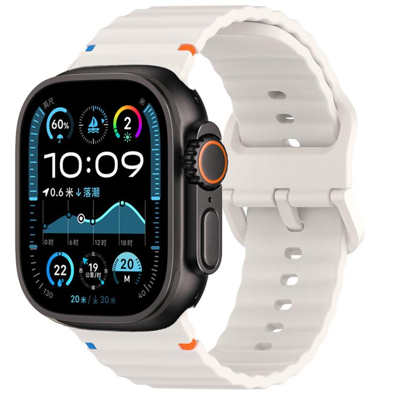 Силиконовый ремешок Для Apple watch Ремешок 44мм 40мм 49мм 46мм 45мм 42мм Спортивный Ремешки Браслеты iWatch серия 11 10 9 8 7 SE ultra2 3
