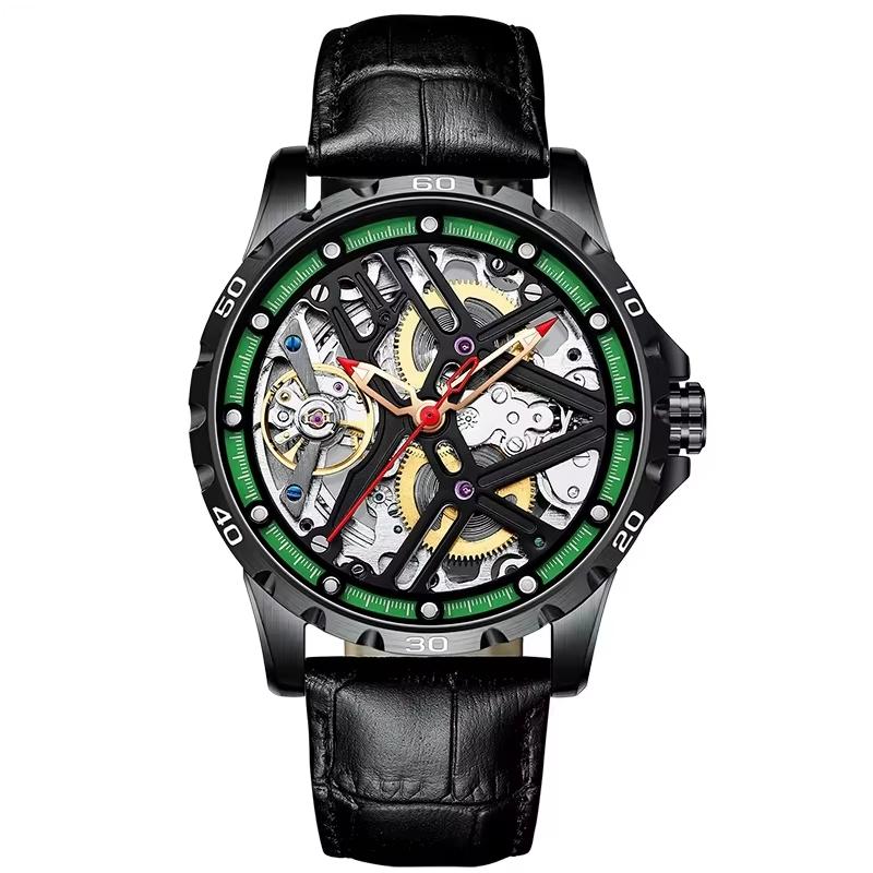 high-end brand AILANG Fashion Skeleton Mechanical Watches Automatic Watch Waterproof Hollow Tourbillon Wristwatch orologio uomo