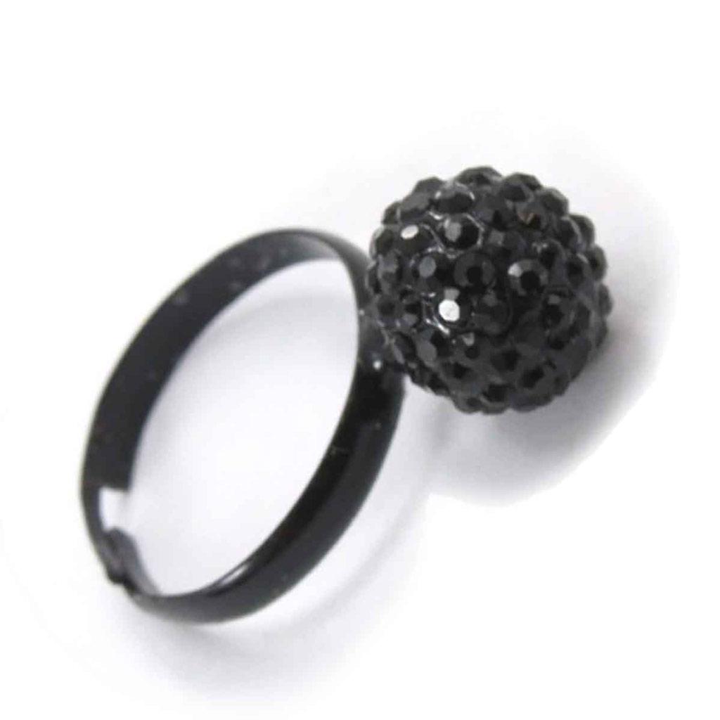 Les Trésors De Lily [J8046] - Черное кольцо «Сисси»