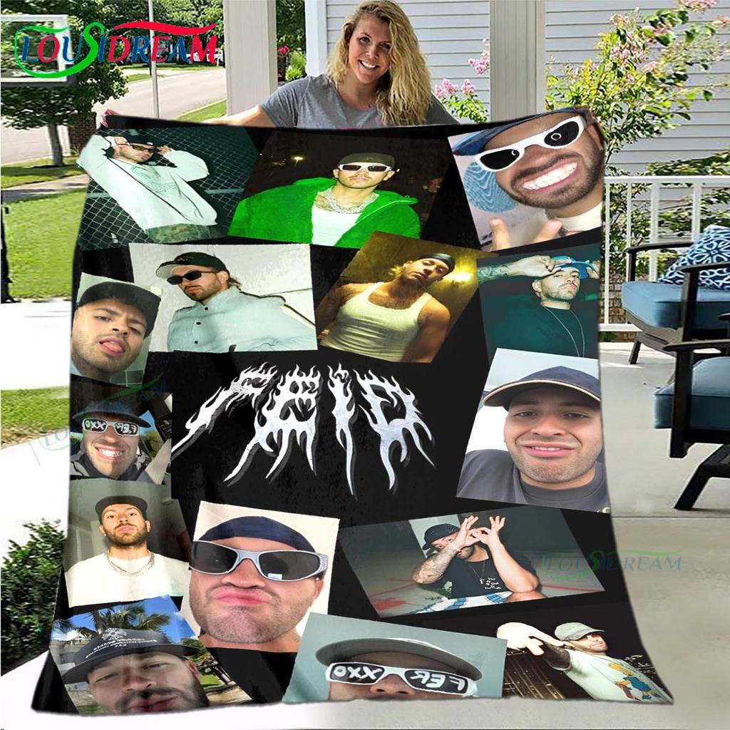 100% Polyester Pop Singer F-Ferxxo Four Seasons Blanket Sofa Cover Travel Bed Plush Blanket Travel Office Break Blanket Gift