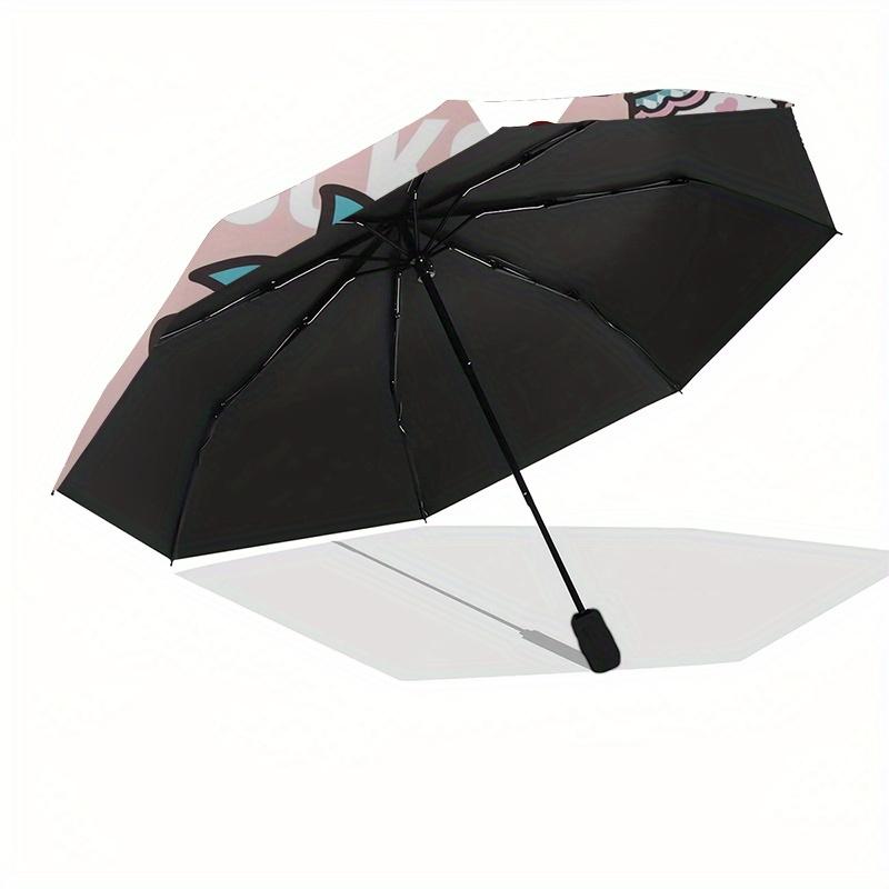 Hello Kitty,Rockcoco Automatic Umbrella-Foldable, Durable 8-Bone Design, Compact and Stylish, Great for Camping, Halloween, Christmas, Mothe