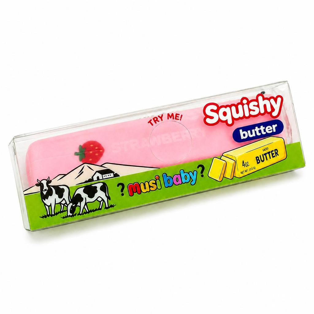 Creative PU Butter Stick Squeeze Toy - Slow Rebound Stress Reliever