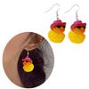 Fun and Vibrant Bag Pendant Creative Duck Pendant Keychain/Ear Rings Decorations