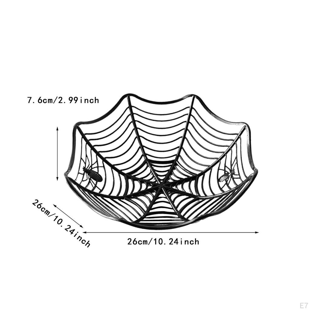 Конфетница Хэллоуин паутина корзина угощения сервировочный поднос декоративная тарелка