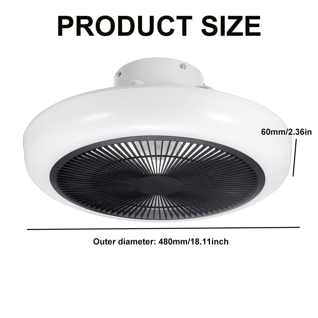 72 Вт Современный потолочный вентилятор с подсветкой 3 цвета Светодиодная лампа 220 В Люстра Диммируемый APP Пульт дистанционного управления Потолочный светильник Вентилятор