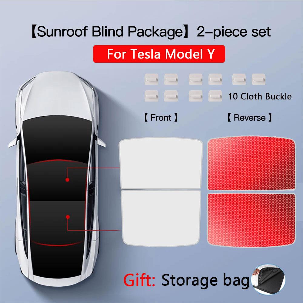 Солнцезащитные шторки для Tesla Model 3 Люк на крыше Highland 2024 Model Y 2017-24 Пряжка из ледяной ткани Солнцезащитное стекло Передний задний люк Аксессуар