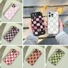 Свежий чехол-шахматка для iPhone 17,16,15,14,13,12,11 Pro Max,16Plus,XS Мягкий черный чехол