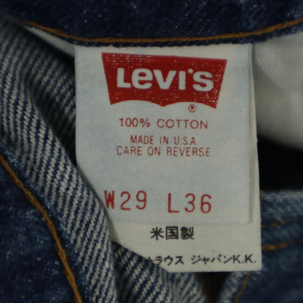 Levi's 90-е 505-0217 Сделано в США Старые джинсовые брюки W29 синие джинсы Мужские Б/У