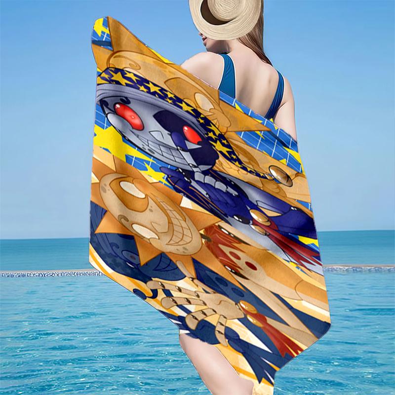 Skull And Sun Carnival Beach Towel, Super Soft Microfiber, Gift for Her/Him, Birthday, for Pool, Beach, Travel, Home Decor Fan gifts