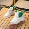 Winter Boots Kids Boys Girls Short Boots Black Beige Brown Velvet Chelsea Boots for Toddlers Nice Children Platform Shoes I07088