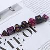7 шт./Набор Игровые кости для RPG Подземелий Смешанные цвета Многогранные кости Двухцветные Акриловые кости