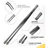 3 Pieces Kitchen Tweezers Tongs, Multipurpose, Food Chef for Toast Grill