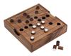 Wooden Game - Hopscotch - Mill - Nine Men Morris - Ecological Board Game - Travel Game - 350270-BW