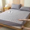 Цельный чехол на кровать Матовая ткань Стеганый наматрасник Водонепроницаемый наматрасник для кровати Наматрасник с защитой от клещей Без наволочки
