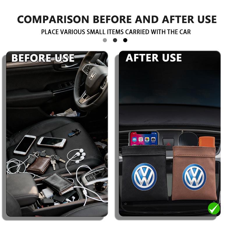 2026 Hot Valve Stems Caps For Volkswagen VW Car Air Outlet Storage Bag Dashboard Tidying Organizer Box Golf 4 5 6 7 Polo Jetta Sagitar Ma
