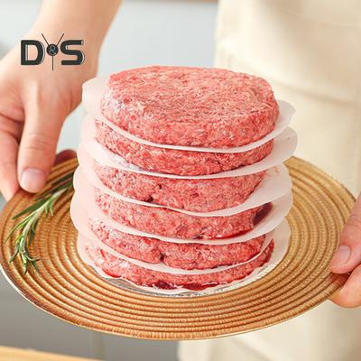 100 шт. бумага для пирожков с гамбургерами, антипригарные круглые восковые пергаментные листы для пресса для гамбургеров, замораживание говяжьего фарша, фантики для конфет, духовка, микроволновая печь, морозильник, сейф