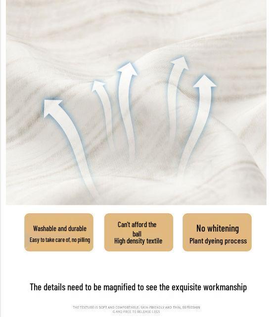 Брюки широкие из ледяного шелка, сатина с принтом тушью, летний тонкий стиль 2025, прохладный плиссированный драпированный дизайн в стиле Ямамото.