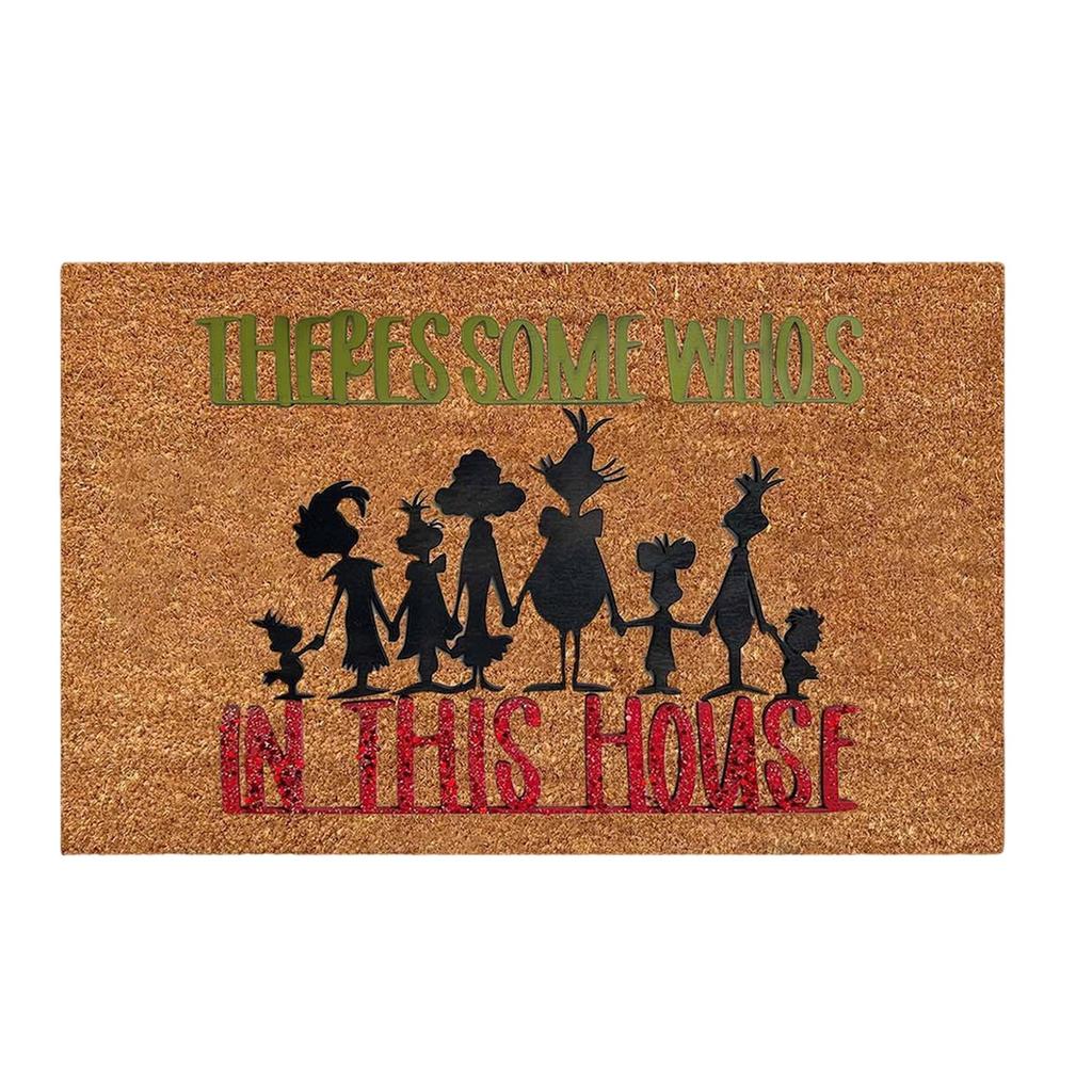 Рождественский коврик нескользящий и моющийся коврик для двери декоративный коврик для двери входные коврики