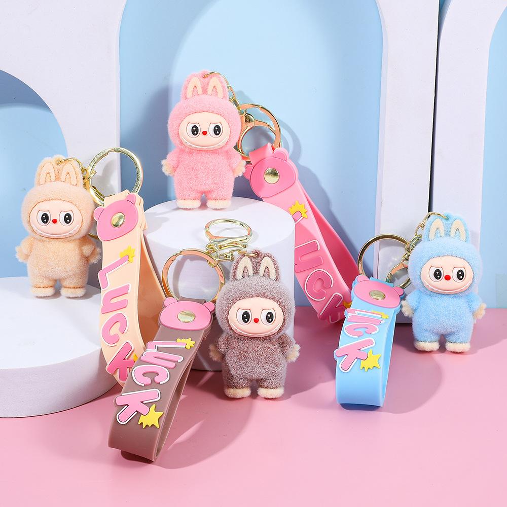 Милый плюшевый брелок Лабубу, DIY аксессуары, игрушка, подарок, 1 шт.
