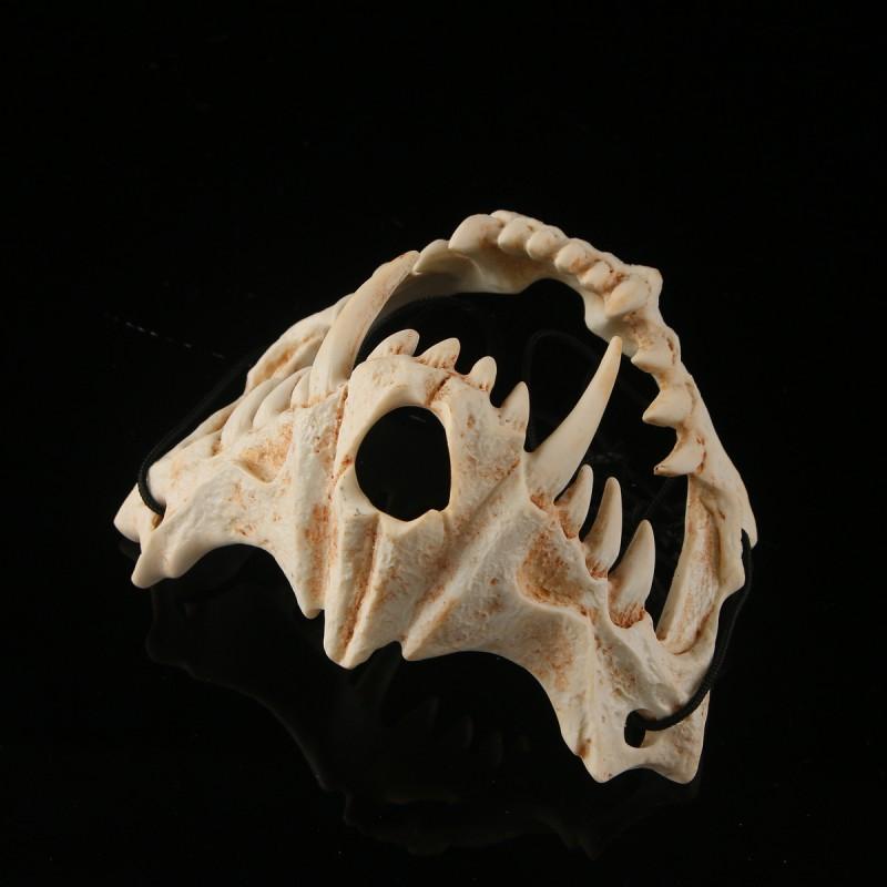 Japanese Anime Dragon Tiger Monster Resin Mask Halloween Cosplay Party Costume