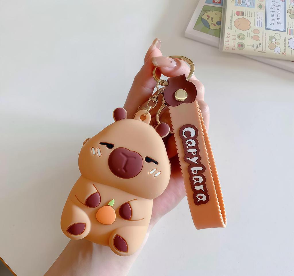 Adorable Capybara Silicone Coin Purse - Cute Cartoon Design for Kids