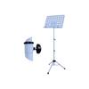 Folding Music Stand, Thick, Liftable, Foldable, Portable, 3-Section Liftable Music Stand (1.7m, Blue)