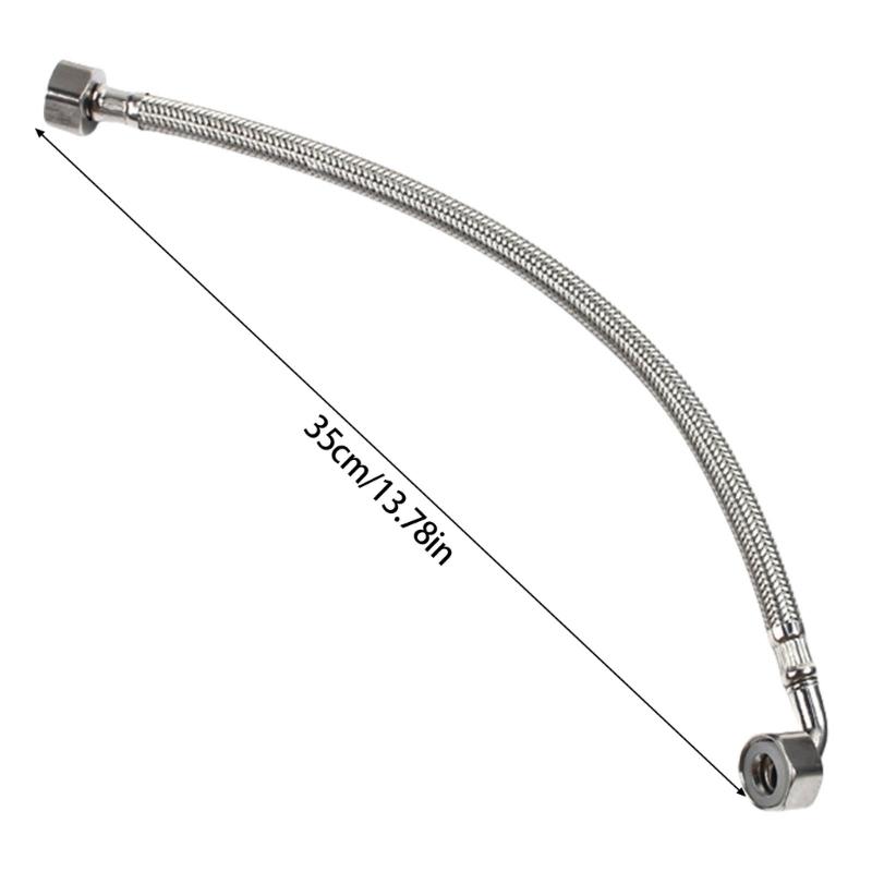 Сверхпрочный колено гибкий трубопровод 304 стальная конструкция 1/2 дюйма BSP водяные соединители для бытовой сантехники колено трубопровод