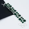 Emerald Bracelet Emerald Gemstone Handmade 925 Sterling Silver Bracelet Green Emerald Jewelry Bracelet For Gift Emerald Jewelry For Mother