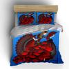 Flamenco Dancer with Fan Bedding Duvet Cover Set Duvet Cover Pillowcases  (1*Duvet Cover 2*Pillowcases, without duvet insert)