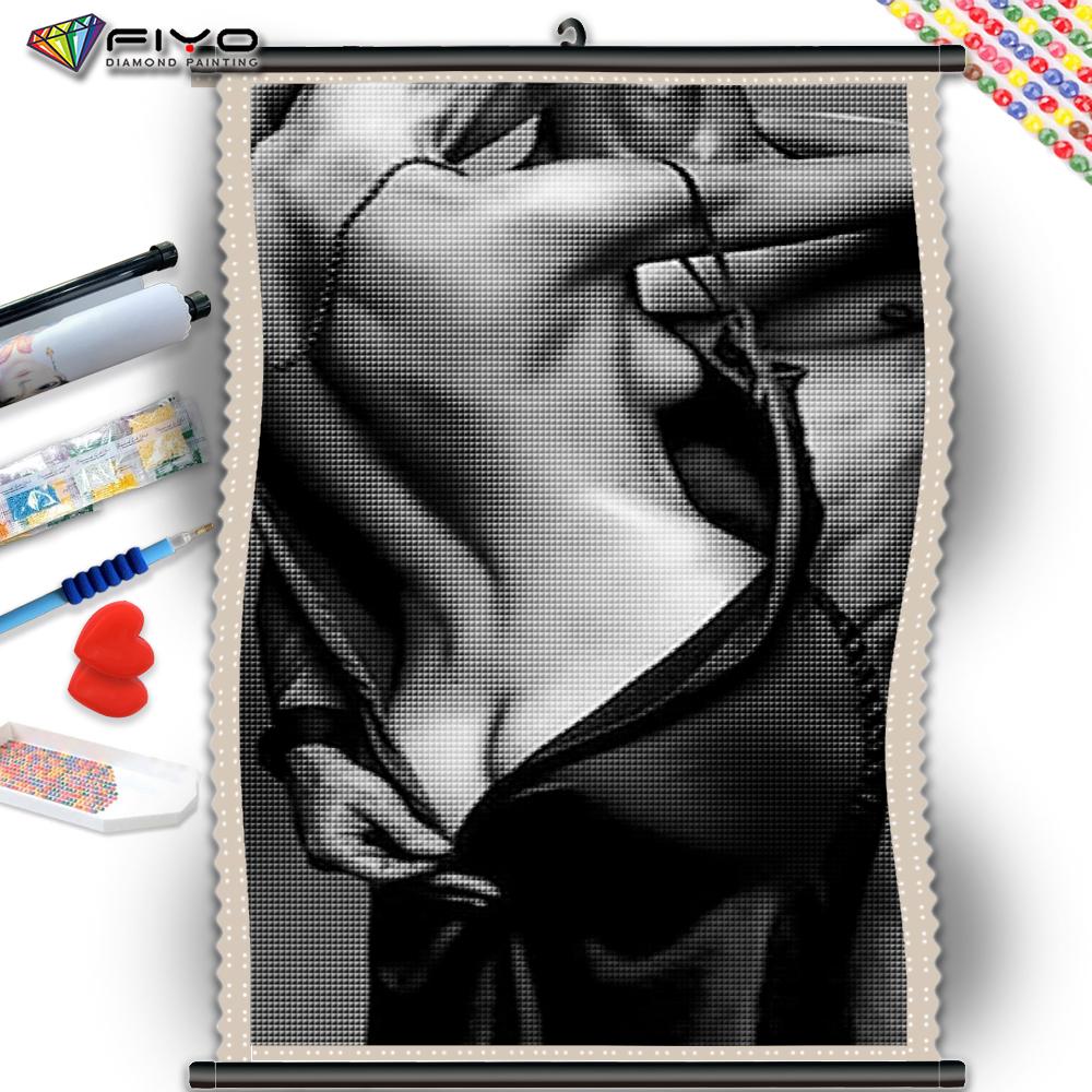 5D DIY Рамка Алмазная Картина Пейзаж Рисунок Горный Хрусталь Комплект Художественная Вышивка Секс Девушка Мозаика Украшение Домашней Комнаты