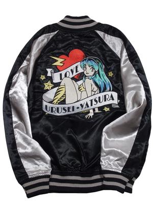 [Urusei Yatsura] Румико Такахаси Лэм-тян Вышитая куртка Сукадзян Персонаж Манга Аниме (Л, Черный)