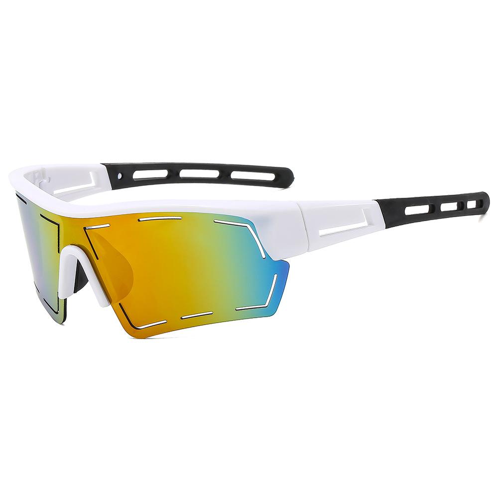 Sun Glasses Glasses Men And Ladies Large Spectacle Frame Frame Uv Sunglasses Colorful Sports Cycling Eyeglasses Protective Glasses 9821