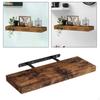 Shelf for Wall Mounted Wood Shelf,Decorative Rustic with Invisible Bracket Bedroom Nursery