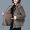 Women's Short Corduroy Jacket 2024 - Winter Loose Cotton-Padded Coat, Thick Fleece-Lined, Autumn Top