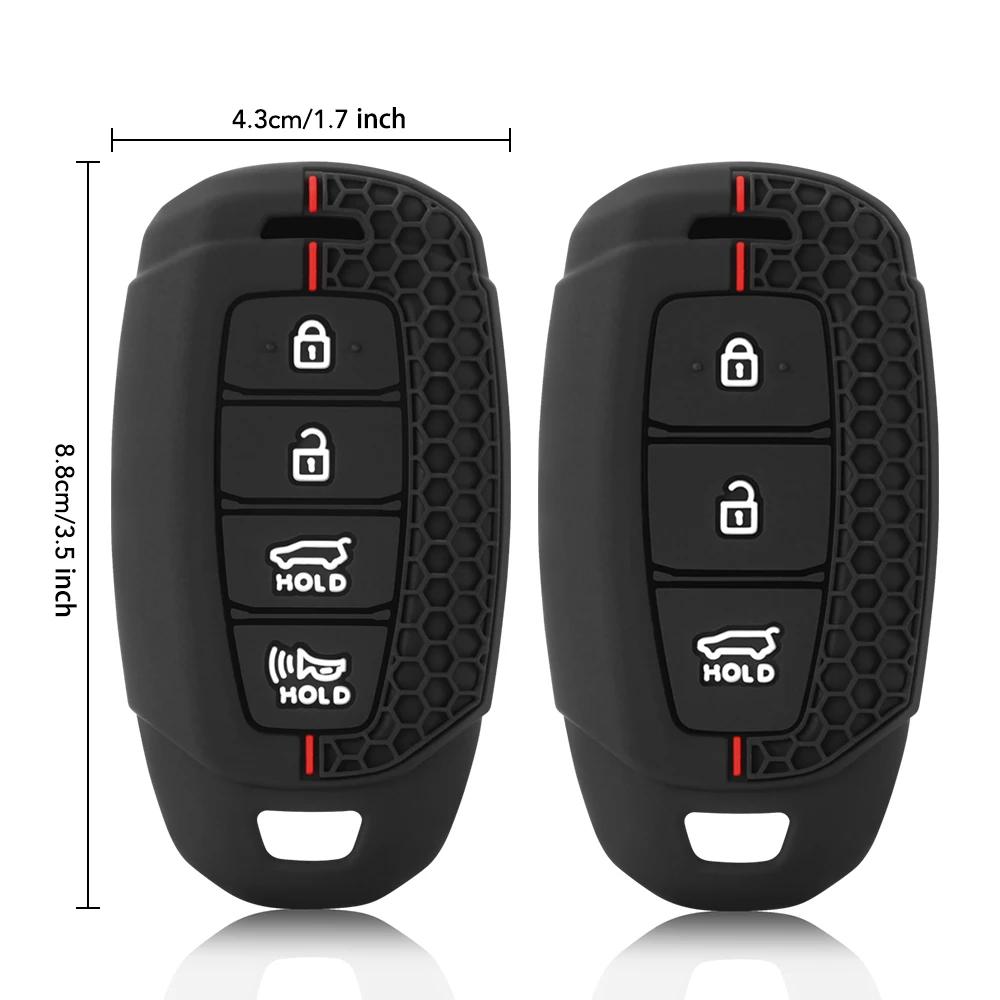 Силиконовый чехол для автомобильного ключа для Hyundai Palisade 2023 Elantra GT Santa Fe I30 Ix35 KONA Encino Solaris Azera Grandeur Ig Accent