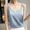 Silk Camisole Vest for Women Spring and Summer Slim V-neck Short Temperament Inner Tops