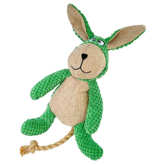 Плюшевая игрушка для собаки Интерактивная пищалка Мягкая игрушка в виде утки, кролика, осла, собаки Игрушка для жевания для собак, которые много грызут Маленькие, средние, большие собаки Любители апортировки