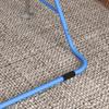 Kids Gymnastic Bar With Adjustable Height Foldable Horizontal Bars Blue