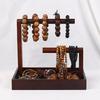 Wood Bracelet Display Holder Jewelry Box Wood Bracelet Holder Bead Display Stand Wood Texture Suitable for Enthusiasts