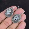 Серьги из настоящего драгоценного камня Pinolith Jasper, серьги из стерлингового серебра 925 пробы, винтажные серьги, дизайнерские ювелирные изделия ручной работы, висячие серьги, подарки для нее