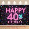Двумерный фон для 40-летия для фотосессии взрослого и значимого дня рождения